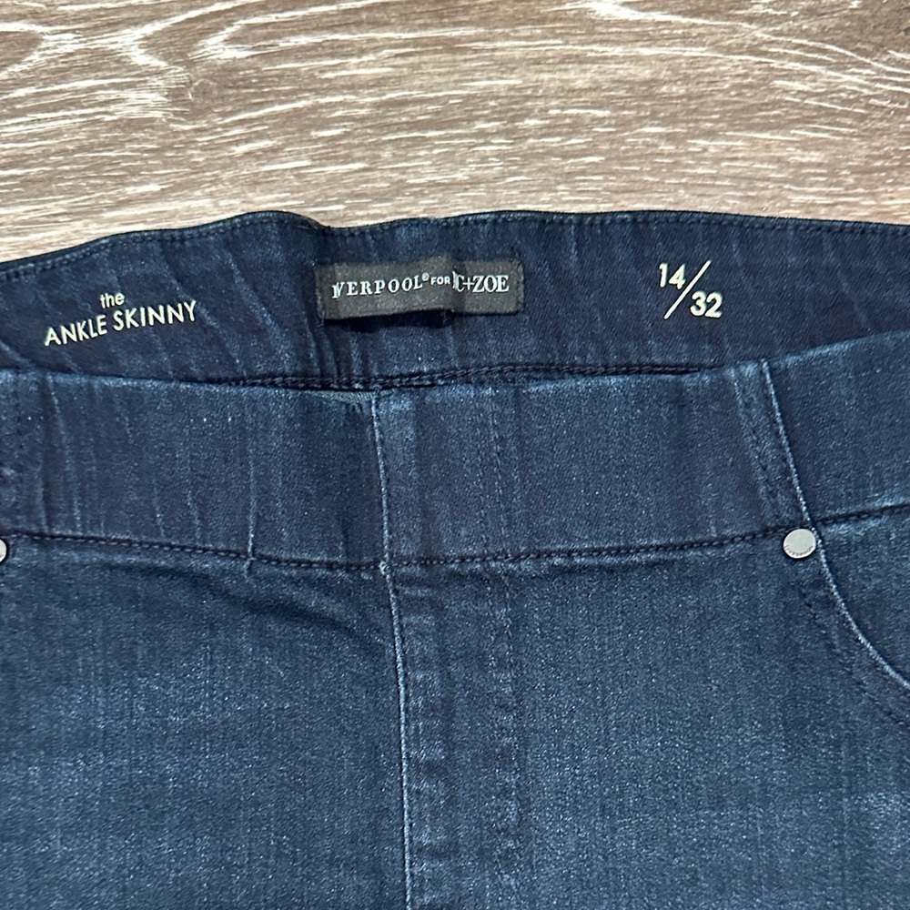 NWT! Liverpool Abby Skinny Deep Indigo Pants - Picture 4 of 7